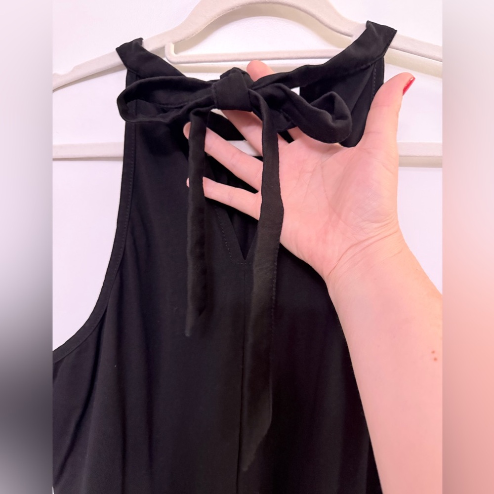 Black Halter Maxi Dress - Picture 3 of 6